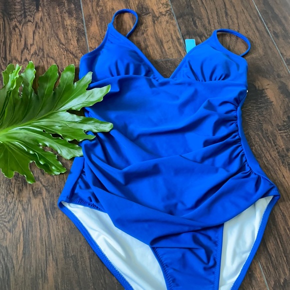 swimsuit.  small. color blue - Picture 1 of 6